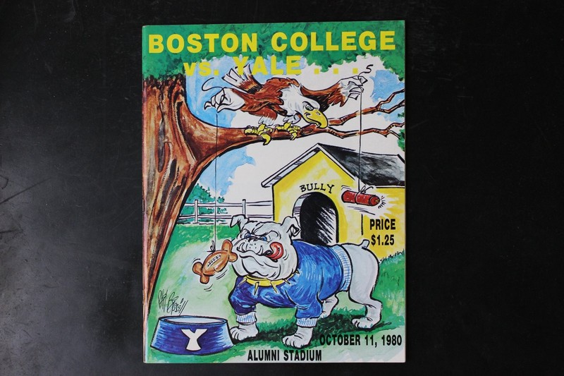BOSTON COLLEGE vs. YALE Football Program October 1980 Alumni Stadium