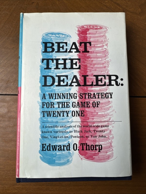 Beat the Dealer Edward O. Thorp 1st ed 21 Blackjack 1962 HC SEALED CARDS