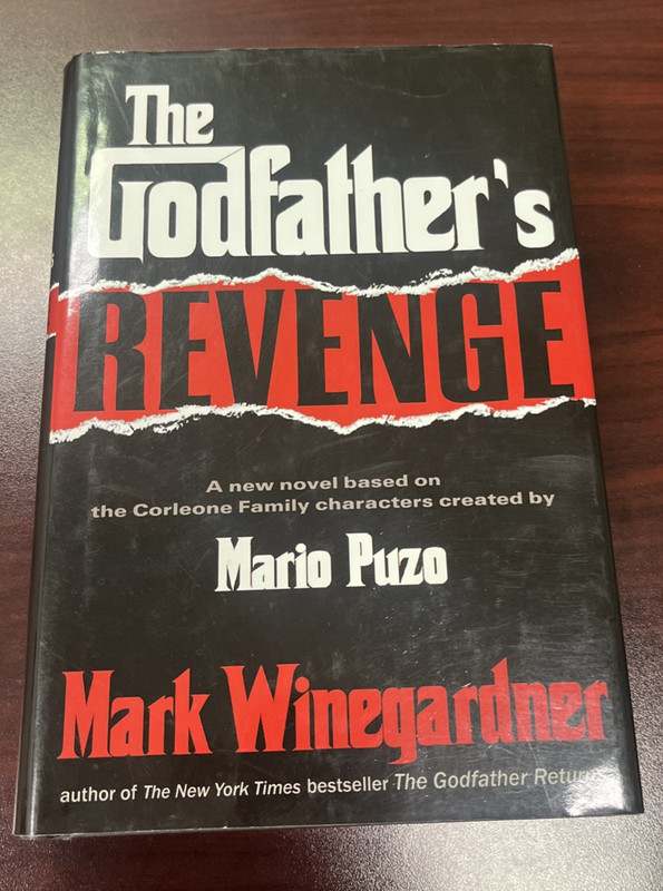 The Godfather’s Revenge By Mark Winegardner Hardcover Novel 2006 – Free Shpping
