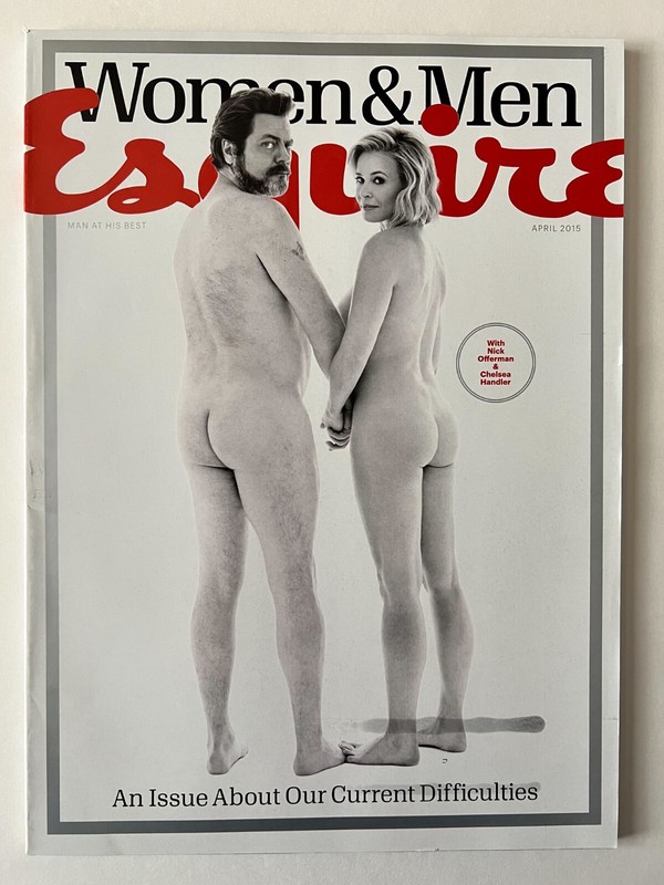 WOMEN & MEN * NICK OFFERMAN * CHELSEA HANDLER Q&A April 2015 ESQUIRE MAGAZINE
