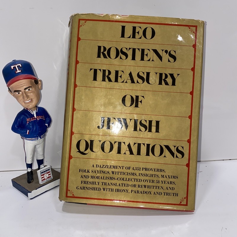Leo Rosten’s Treasury of Jewish Quotations by Leo Rosten (1972, Hardcover)