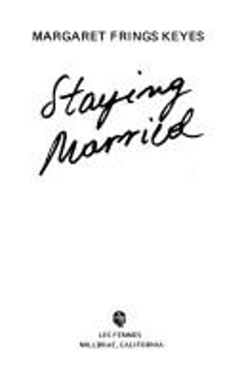 Staying Married Hardcover Margaret Frings Keyes