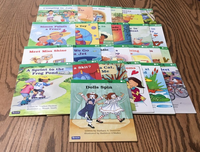 SAXON PHONICS & SPELLING STUDENT READERS / 26 BOOKS / GRADE 1 / LEVEL B