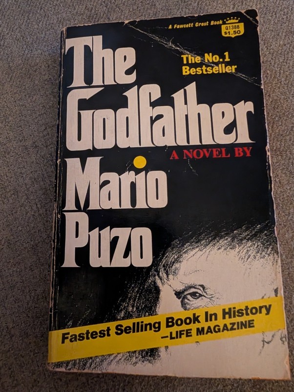 The Godfather A Novel by Mario Puzo – Paperback 1969 – A FAWCETT CREST BOOK