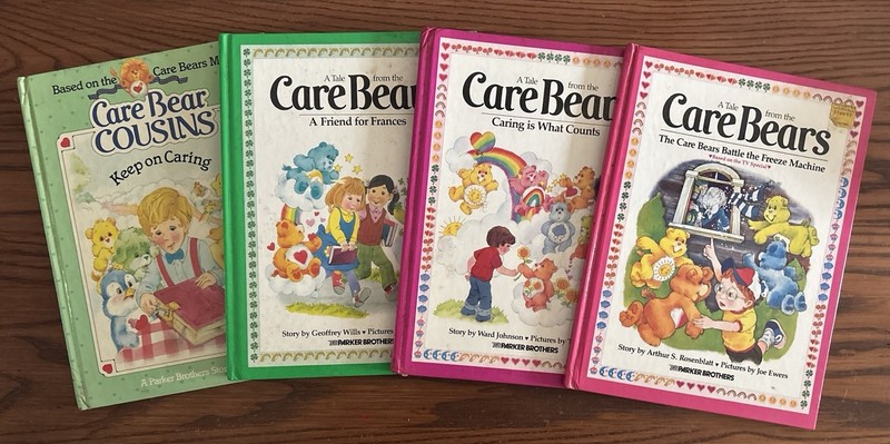 A Care Bears Tale Books 1980s Vintage Hardcover Book Lot Of 4 Cousins