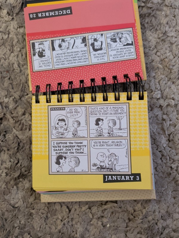 DaySpring Charles Schulz Peanuts Day Brightener Stand Up Calendar Inspirational gallery