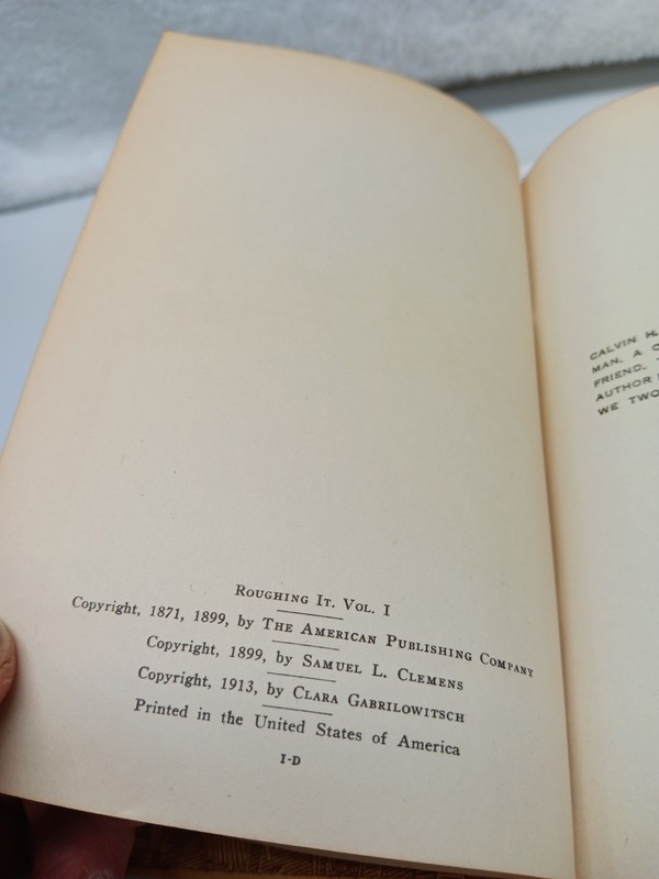 Mark Twain American Artist Edition Roughing It Vol 6 Vintage Book gallery