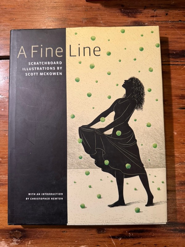 A Fine Line – Scratchboard Illustrations by Scott McKowen HC DJ Signed