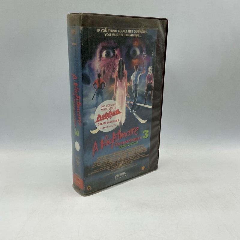 Vintage Nightmare On Elm Street 3 Dream Warriors Lionsgate Brown VHS 1987 USA