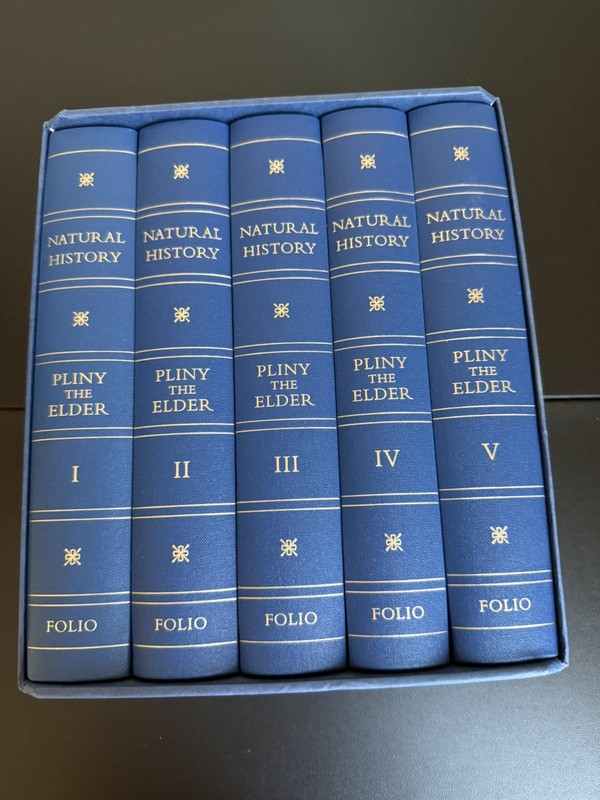 Natural History – Pliny The Elder – 5 Volume Set – Folio Society 1st Pt