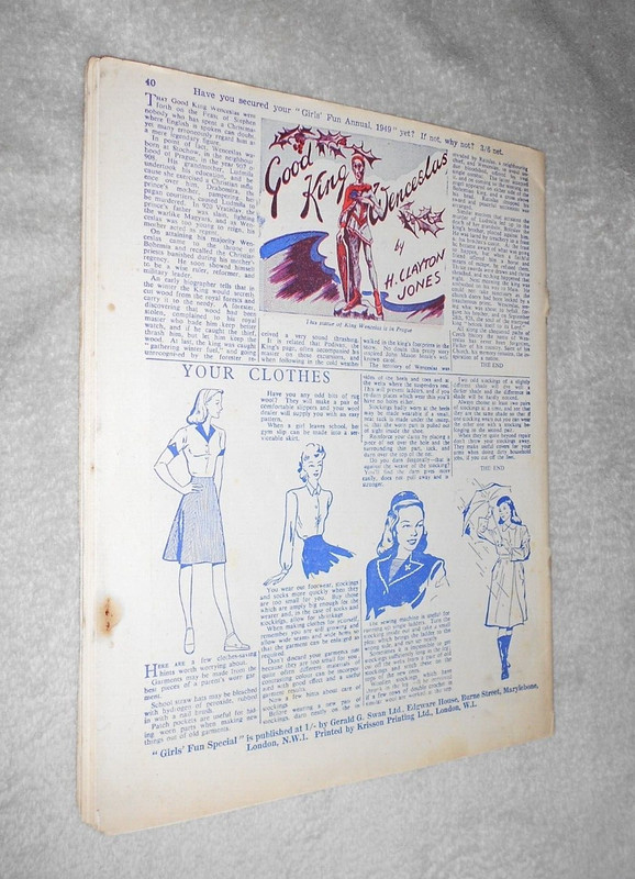 GERALD G SWAN. GIRLS FUN SPECIAL. 1948. ILLUSTRATED gallery
