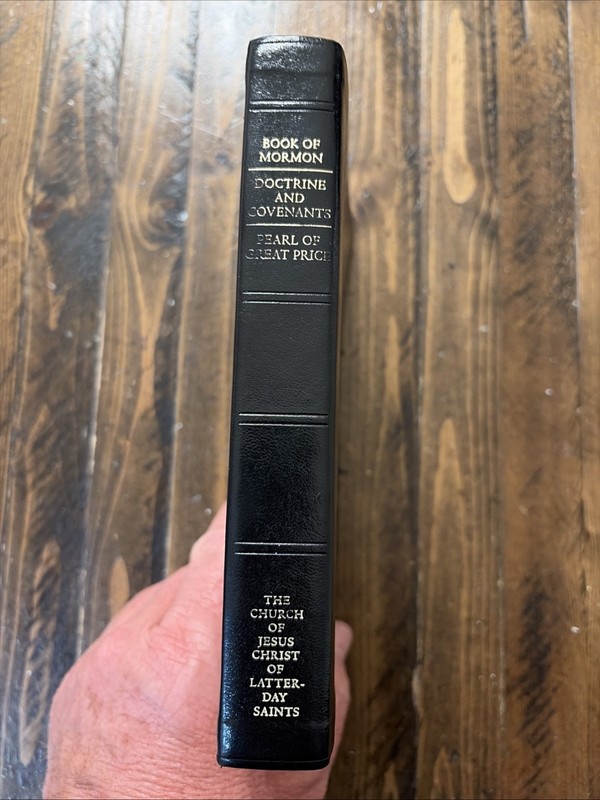 2022 Black Sim Leather LDS Triple Scriptures Indexed 7-1/2” X 5-1/2” Clean!