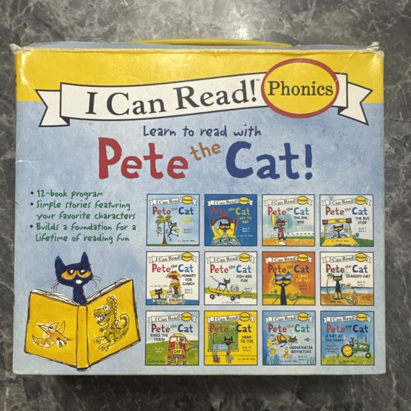 Pete the Cat Phonics Box Set 12 Book Lot My First I Can Read Learn to Read Paper gallery