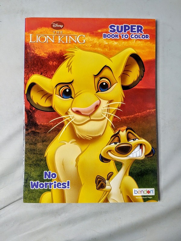 Disney The Lion King Kids Coloring Book Simba Timon Pumba Animal Bendon gallery