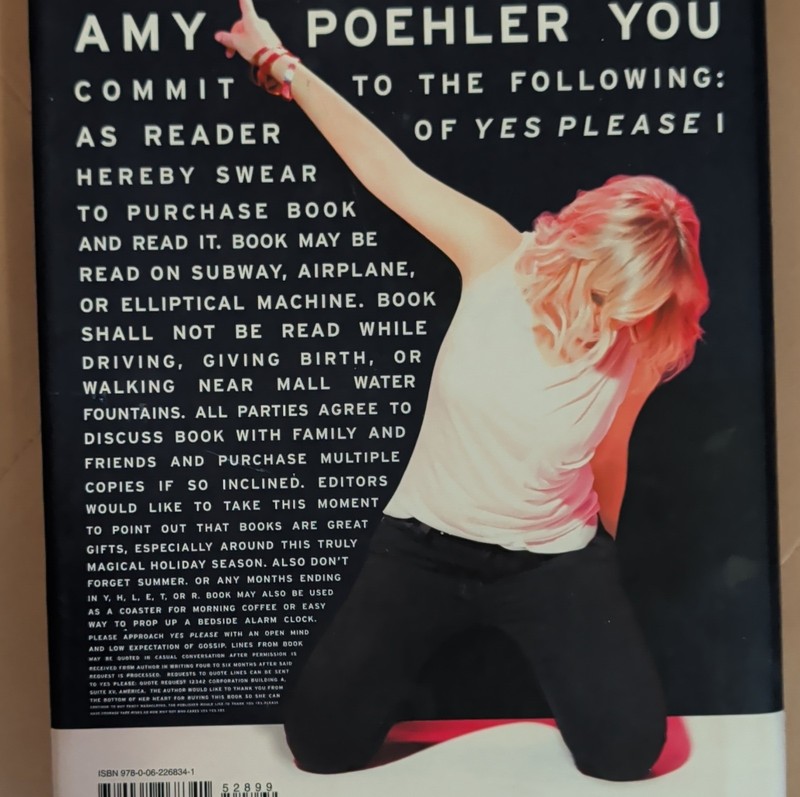 Yes Please by Amy Poehler Hardcover 2014 HarperCollins Memoir Humor Biography gallery