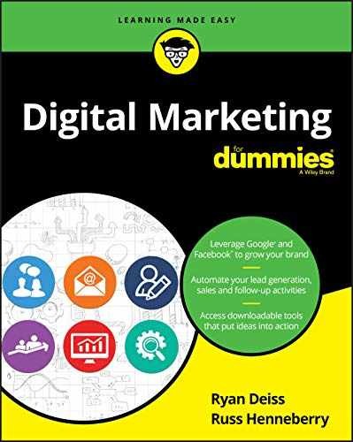 Digital Marketing Fd (For Dummies – Paperback, by Deiss Ryan – Acceptable n