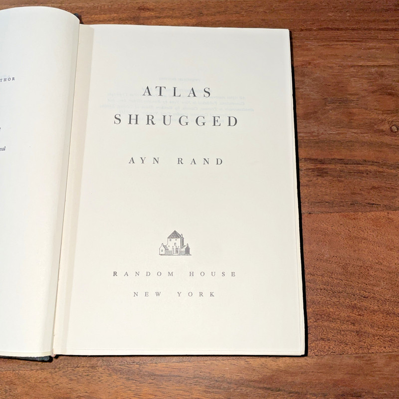 ATLAS SHRUGGED Ayn Rand 1957 First Edition 20th Printing gallery