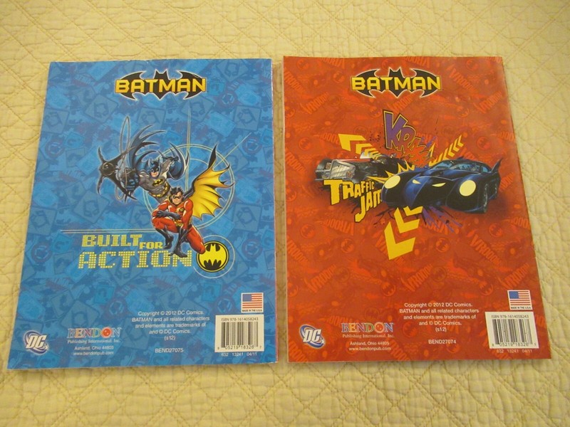 Batman Jumbo Coloring and Activity Books (2-Set) (2012) (Bendon, Inc.) gallery