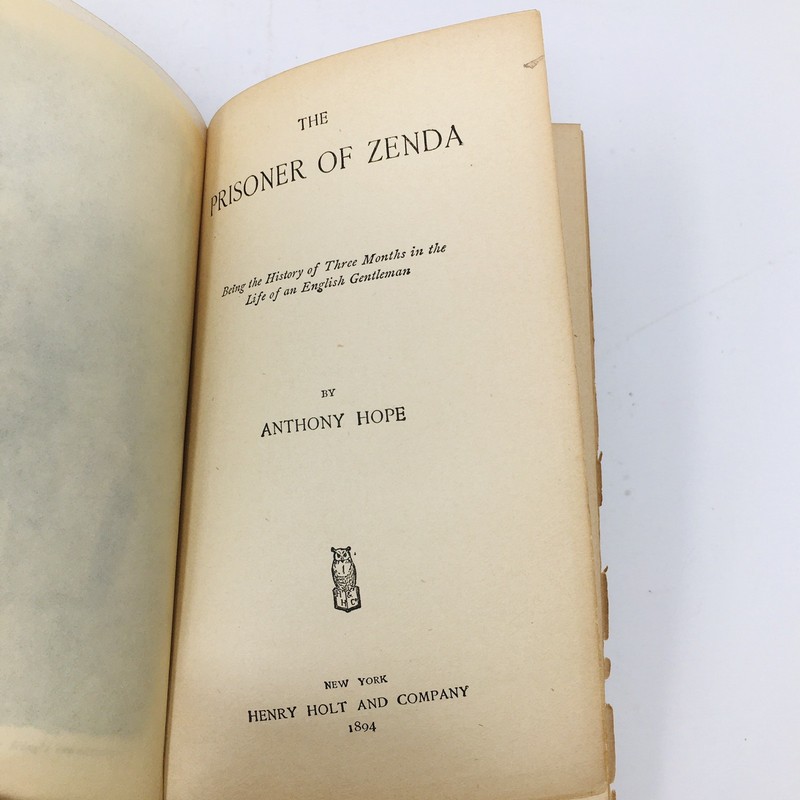 The Prisoner of Zenda by Anthony Hope 1894 Hardcover Henry Holt & Company 1st Ed gallery
