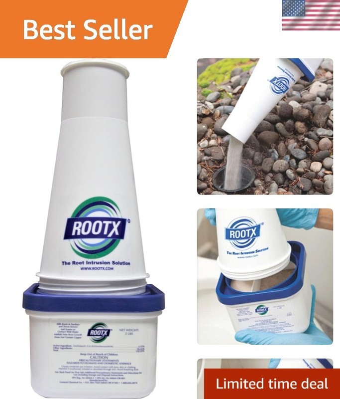 Root Control Foam for Sewer Lines Septic Systems 2LB Jar Applicator