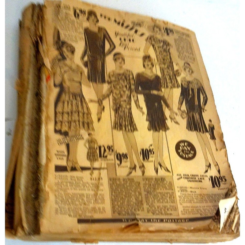Sears Roebuck Catalog Antique 1920s Fashion Lifestyle Archive Historical AS IS