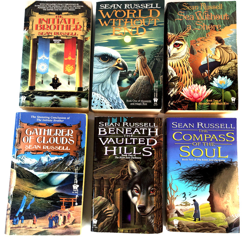 Sean Russell SciFi Fantasy Magic 6-Book Set: Initiate..,Moontide.,River Into D..