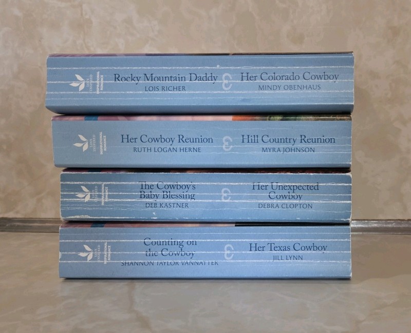LOVE INSPIRED ROMANCE "WESTERN COLLECTION" LOT OF 4 2-IN-1 PAPERBACK BOOKS gallery