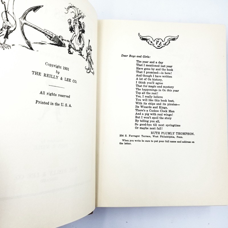 Pirates in Oz By Ruth Plumly Thompson - 1931 Later Printing gallery