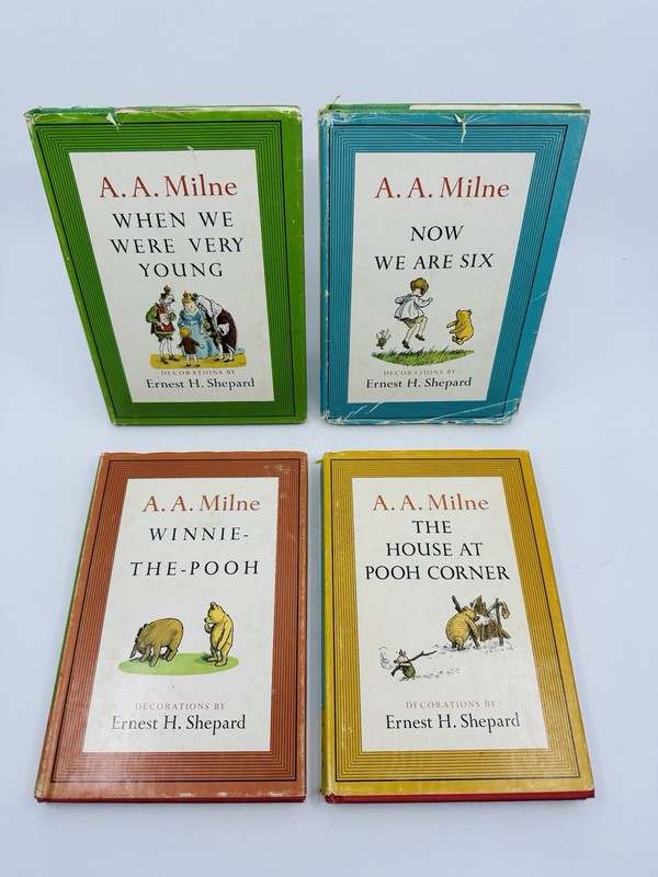 A A Milne Winnie The Pooh 4 Book Lot HC DJ Ernest H Shepard 1961 Set Illustrated gallery