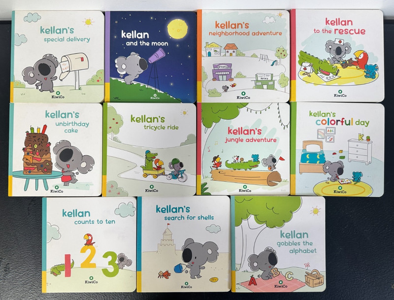 Kellan Board Book Lot 10 Kids Children’s Learning Books Kwico Toddler Set
