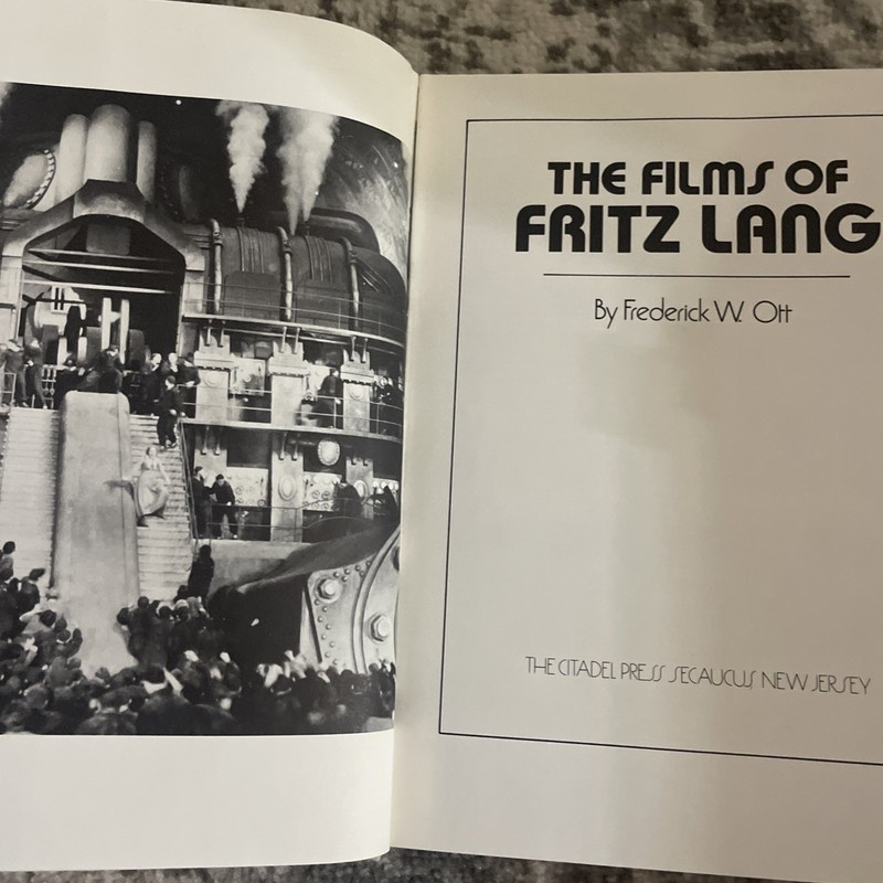 1979 1st Edition HC DJ The Films Of Fritz Lang Frederic Ott Citadel Press Book gallery