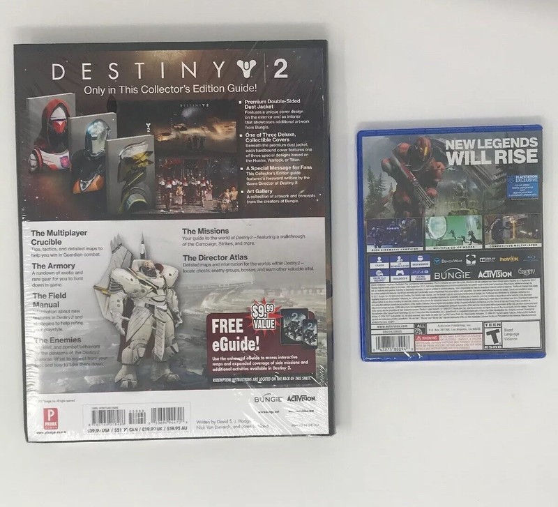 Destiny 2 Collector's Edition Strategy Guide - Prima Games Hardcover & Game gallery