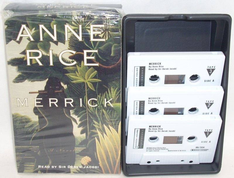 Anne Rice MERRICK Abridged Audiobook 5hrs on 3 Cassettes 2000 Sir Derek Jacobi