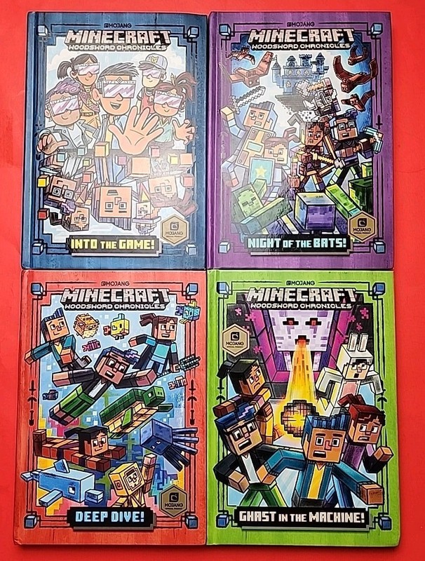 Minecraft Woodsword Chronicles Books 1–4 Set – Like New Condition