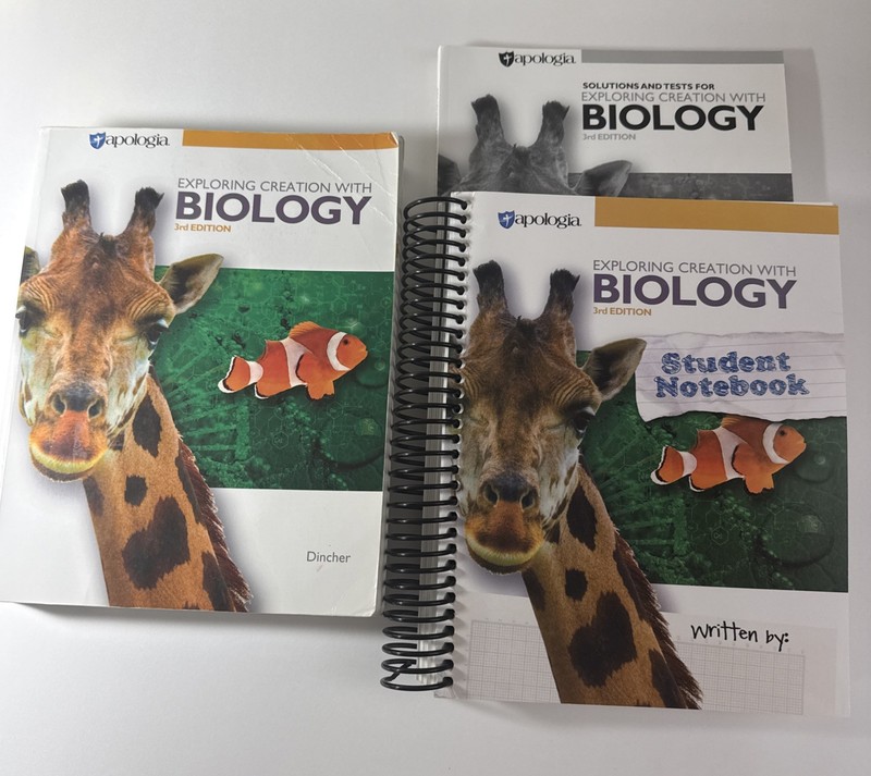 apologia biology 3rd edition, Textbook, Solutions/test Book, Student Notebook