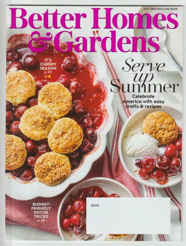 Better Homes & Gardens Magazine July 2020 – Summer Budget Friendly Decor Tricks