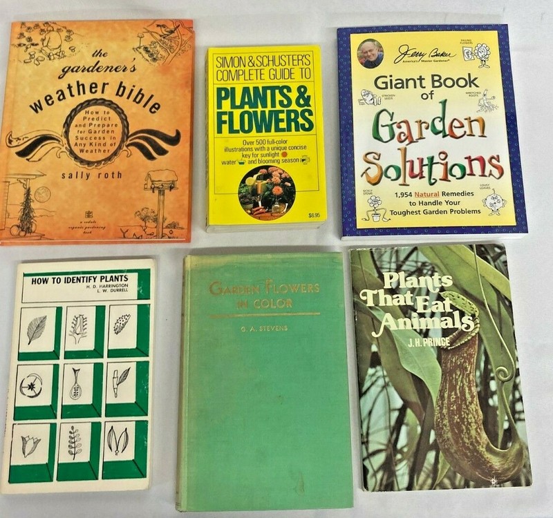 Plants Flowers Garden Solutions Book Lot of 6 Gardener’s Weather Bible