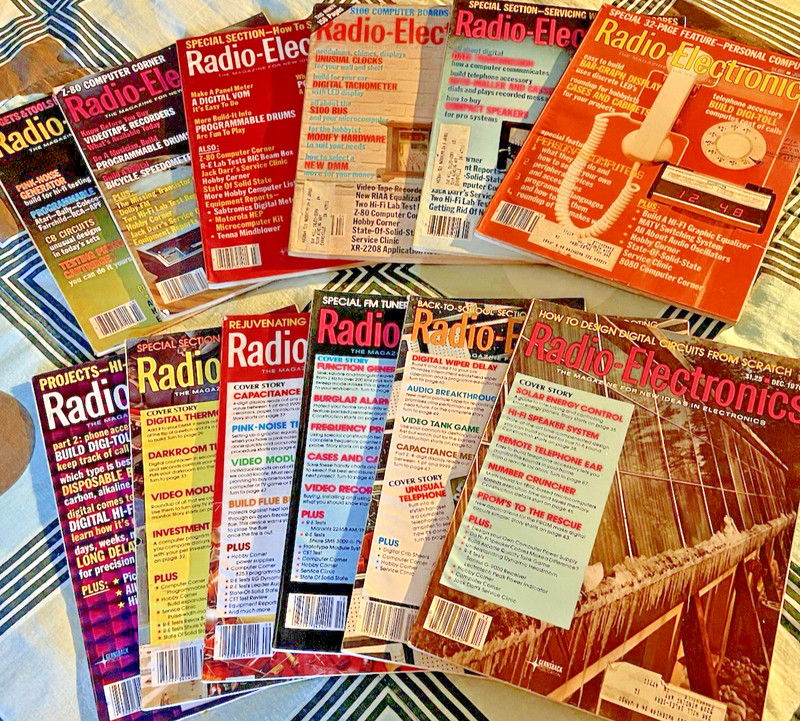 Radio-Electronics magazine lot: 1978 FULL YEAR (phones, computers, Atari/gaming)