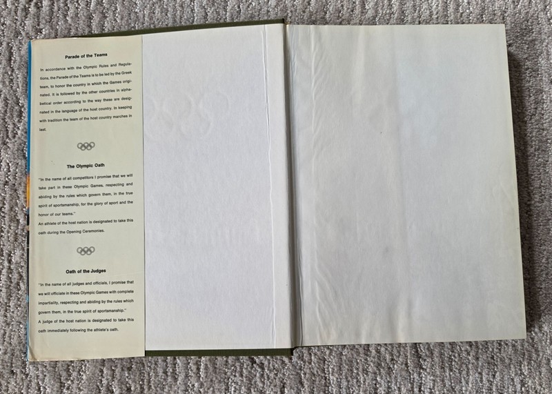 NEW 1972 United States Olympic Book Hardcover HCDJ US Olympics Committee Rare gallery