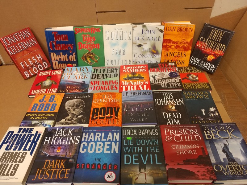Lot of 20 Mystery Suspense Thriller Murder Popular Author Hardcover HB MIX Books gallery