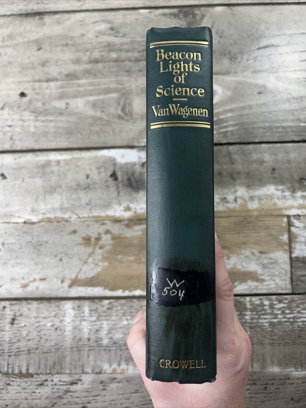 1924 Antique Humanity/Science Book «Beacon Lights of Science» Illustrated