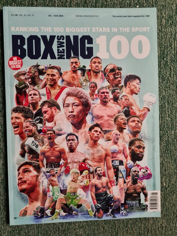 Boxing News Monthly magazine July-August 2026 Vol. 82 No. 7 Ranking The 100 New