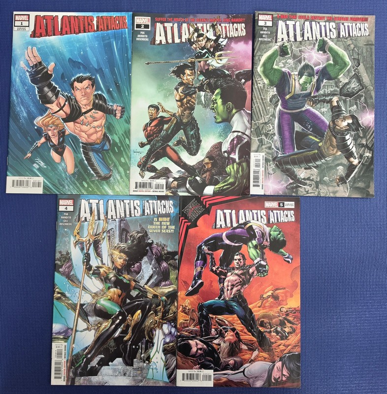 Atlantis Attacks 1, 2, 3, 4, 5 Set *Marvel, King in Black, 2020, UK Seller*
