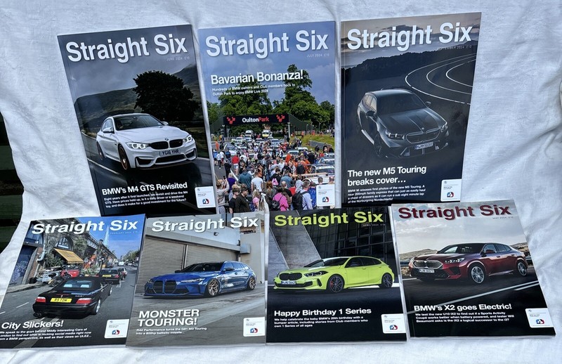 Lot Of 7 Straight Six BMW Car Club Magazines All 2024 Very Good Condition