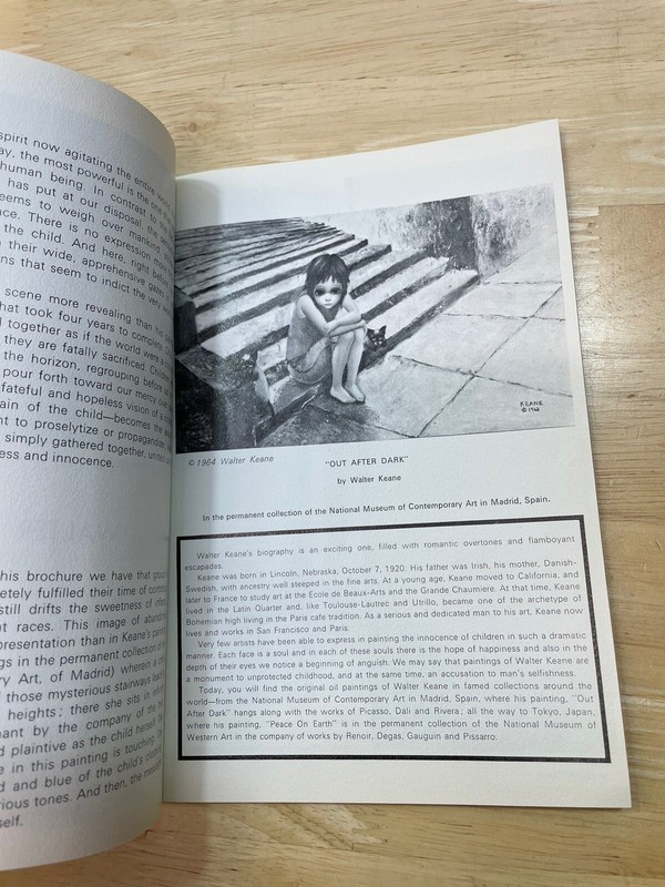 Keane Booklet by Walter & Margaret Keane 1969 Softcover Original gallery
