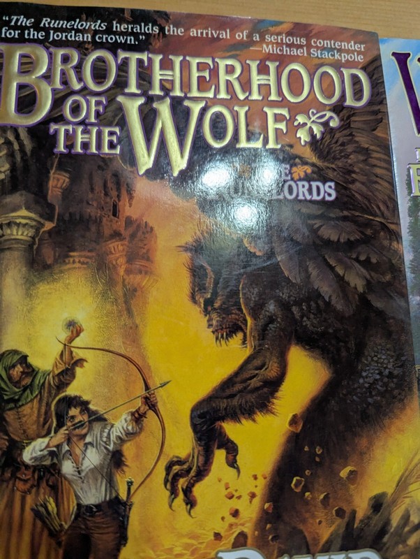 The Runelords- Wizardborn-Brotherhood of Wolf David Farland 1st Edition HBDC TOR gallery
