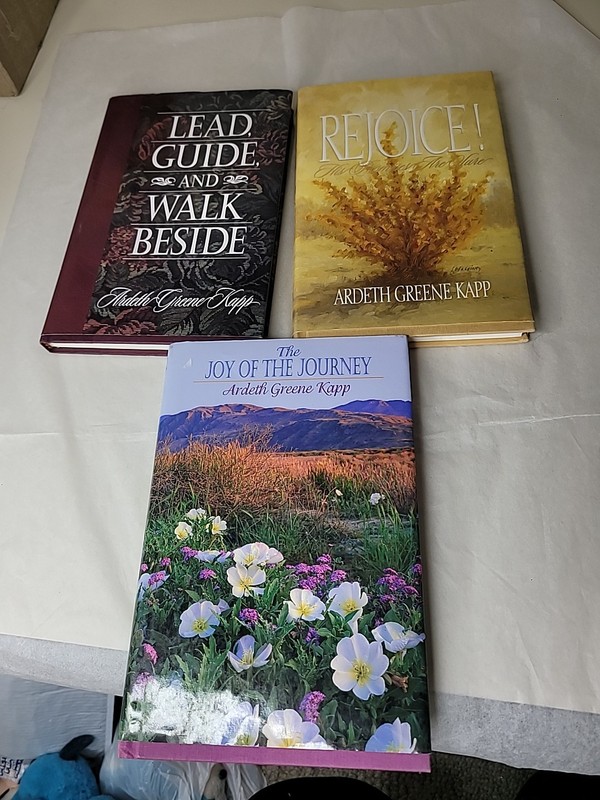 Lot Of 3 Books Rejoice, Lead Guide The Joy of the Journey HC Ardeth Greene Kapp