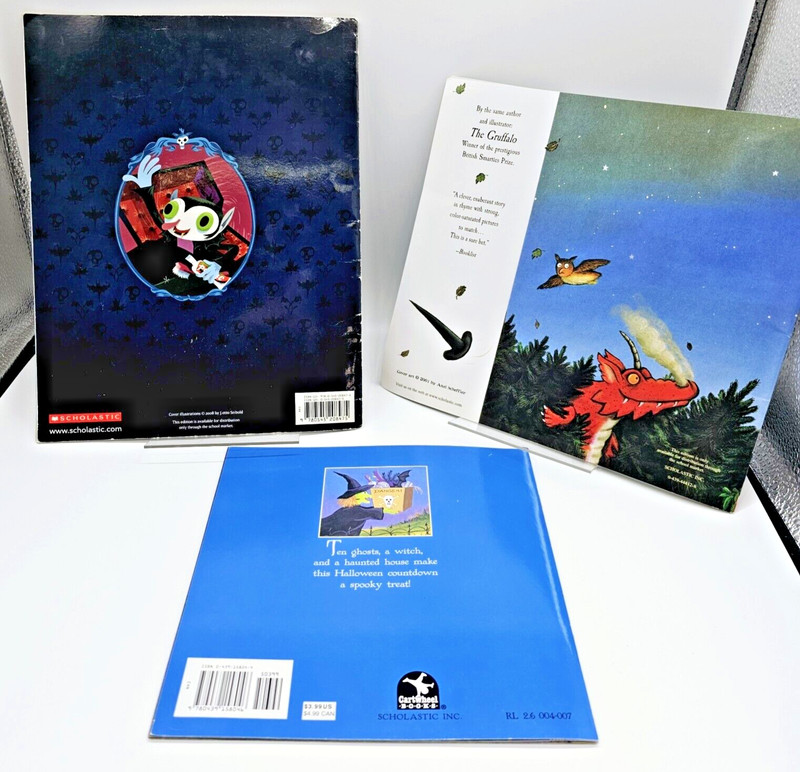 3 Children's Halloween Books : Ten Timid Ghosts, Room On The Broom, Vunce Upon gallery