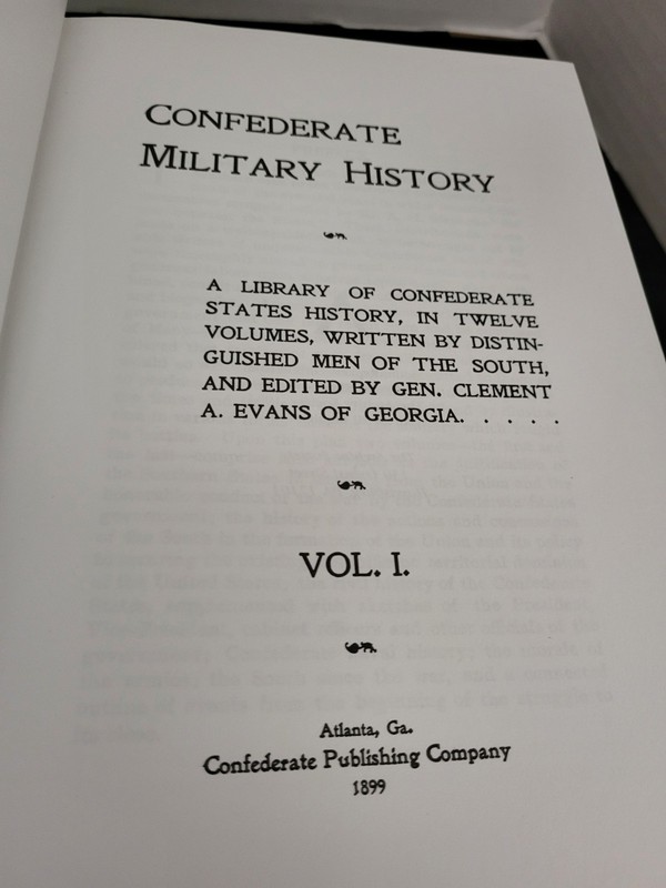 3 Confederate Military History The Archive Society Vol. I, Part 1 & 2, Vol. II gallery
