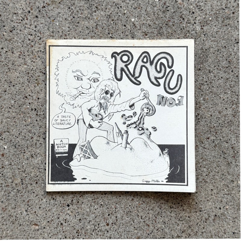 RAGU No. 1 Gregg Miller Cover Underground Poetry Mini Comic counterculture